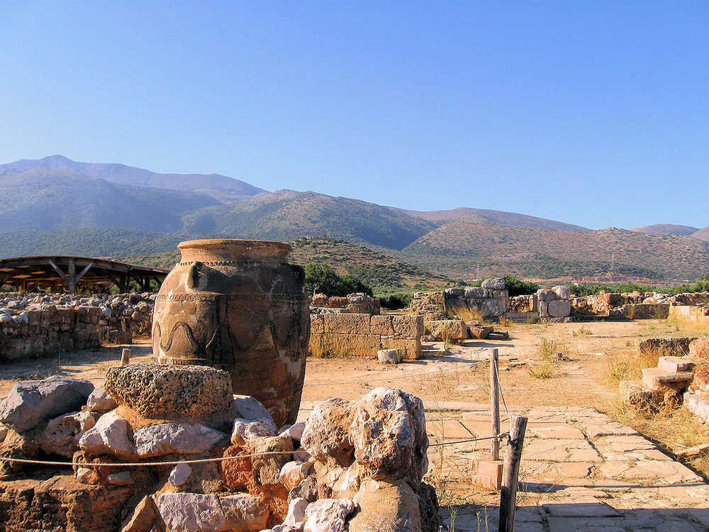 The Ruins at Malia Palace in Crete, Greece