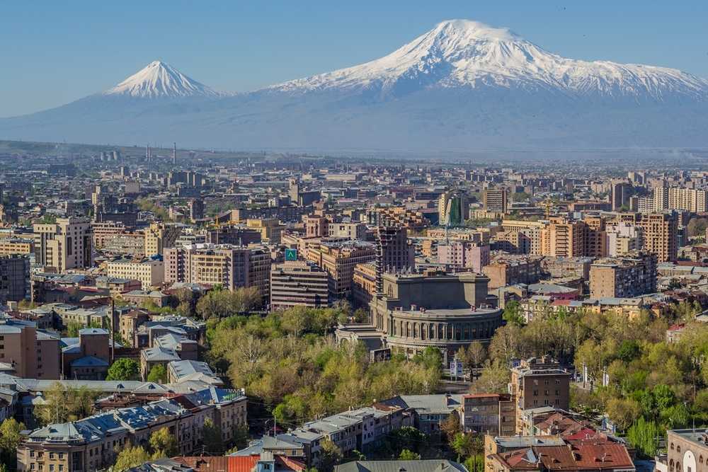 Skyline Yerevan and Mount Ararat