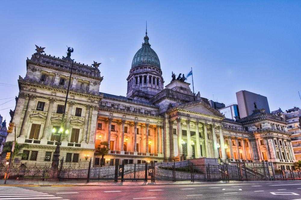 Buenos Aires  - Argentina National Congress Building Facade