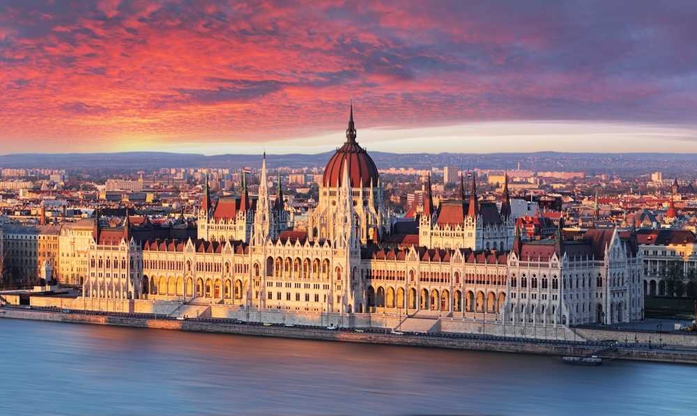 Hungarian Parliament Building  in Budapest