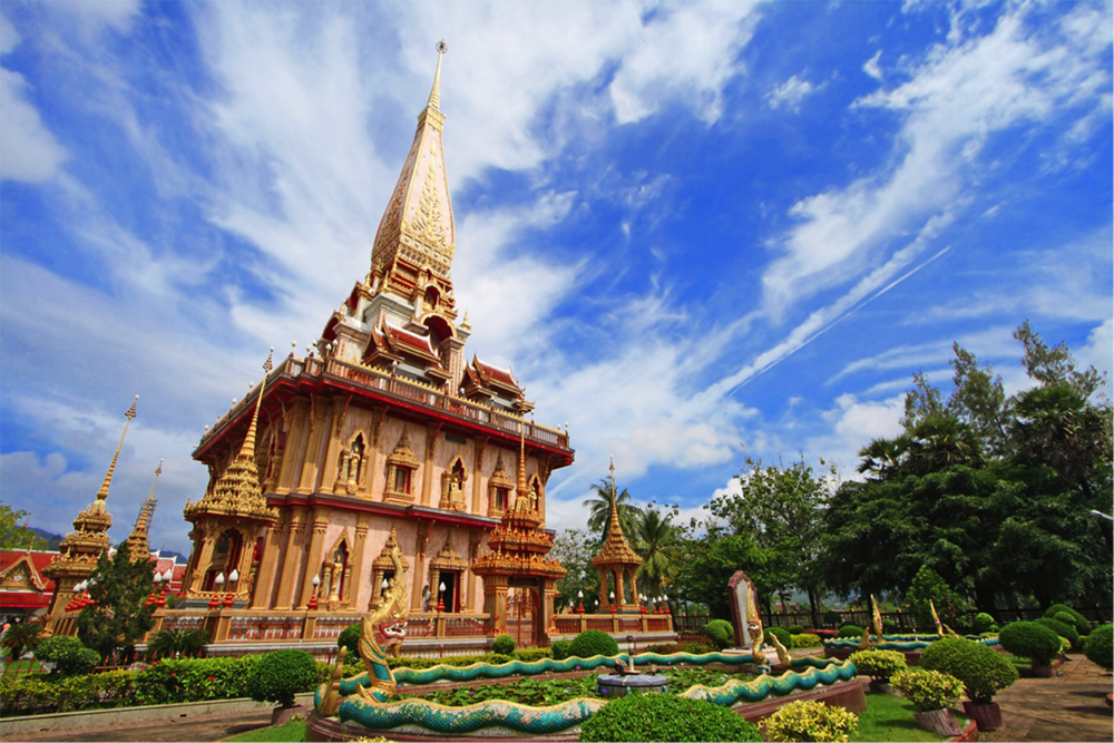 Pagoda of Wat Chalong Temple - Phuket
